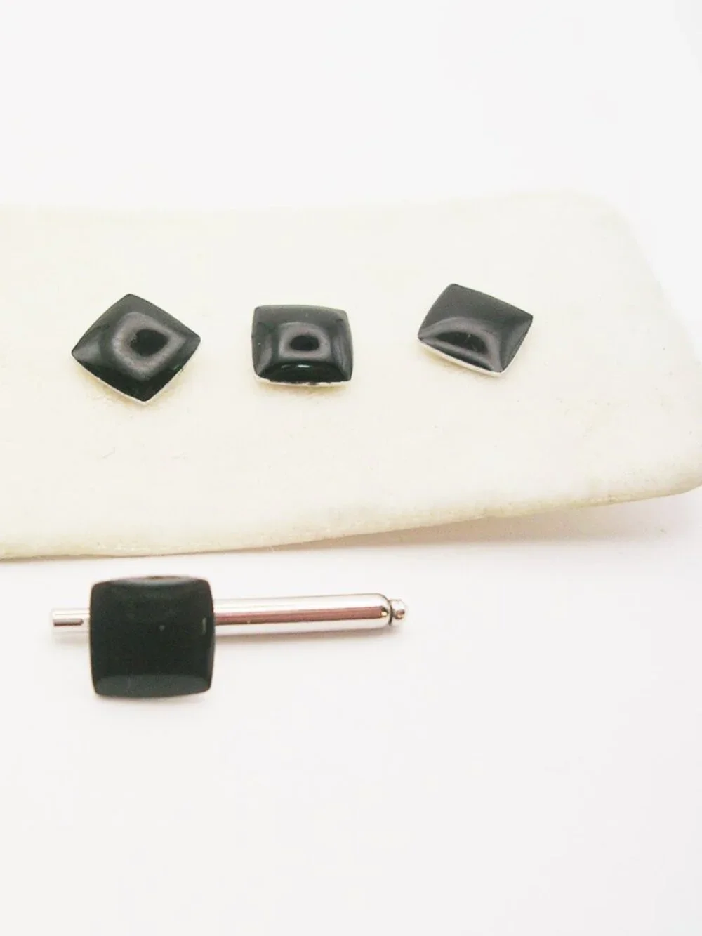 Vintage Tuxedo Studs Waistcoat Buttons Set of 4 classic Men's Suit Accessory